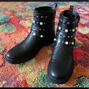 g by guess groovi motorcycle bootie